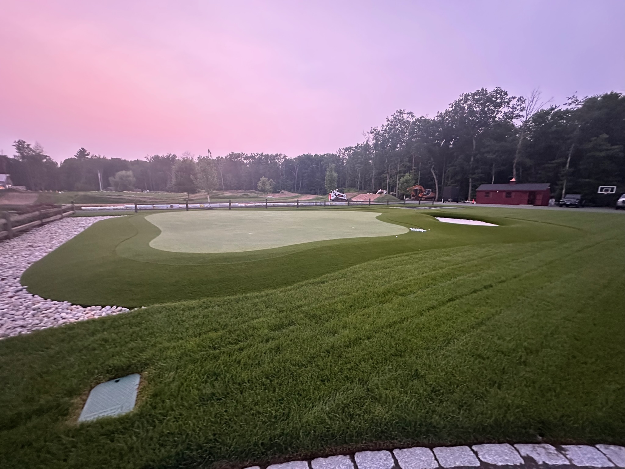 Putting green at twilight