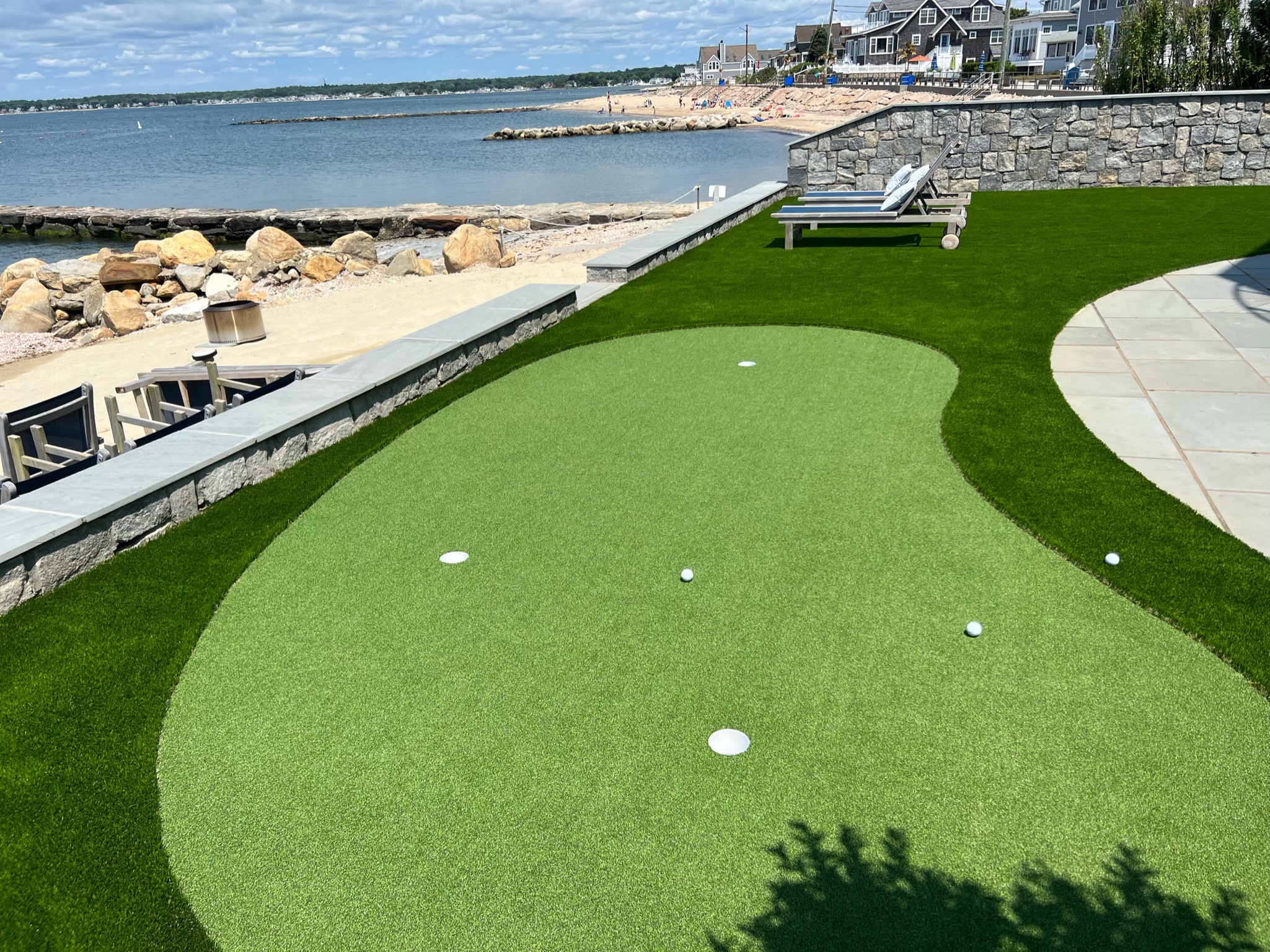 Oceanfront putting green