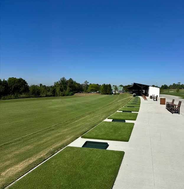 Concrete and turf landscape project