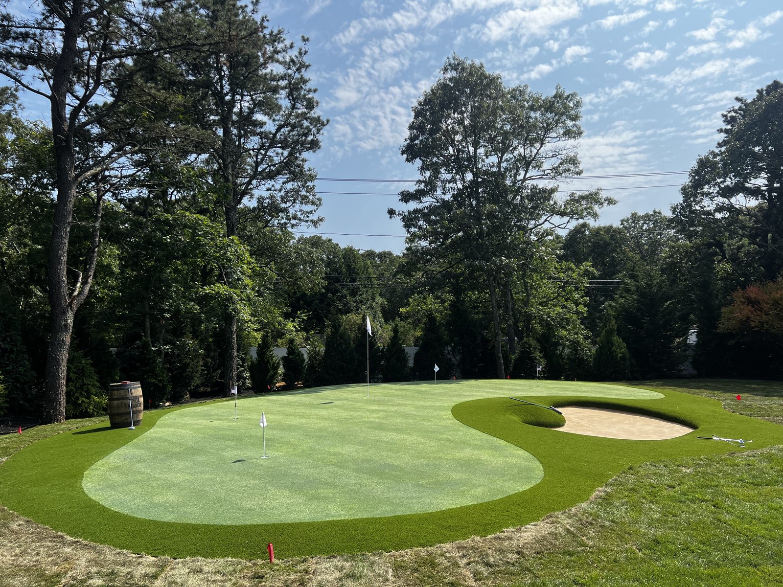 Custom putting green project