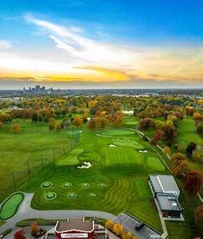 Backyard golf complex
