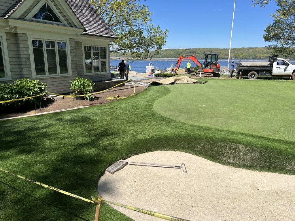 Custom putting green project